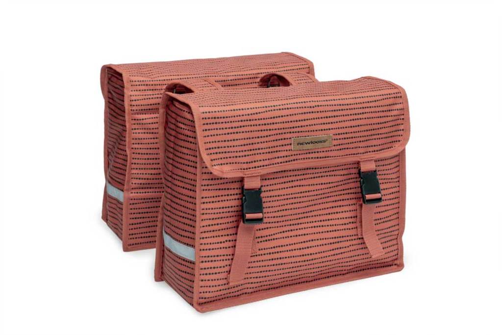 Dubbele-Fietstas-New-Looxs-Fiori-Double-30-Liter-Nomi-Red Dubbele-Fietstas-New-Looxs-Fiori-Double-30-Liter-Nomi-Red